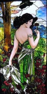 Now this has to be Art Nouveau for obvious reasons. However, wonder what room this was used for.