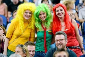 My mistake, these people are actually from Lithuania. But they're all anticipating for the odds being ever in their favor.