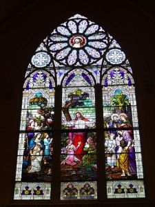 Well, this is a very well known biblical scene in the gospels. Still, I know this wasn't made for a medieval cathedral.