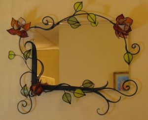 Yes, these are stained glass flowers. And they only have a decorative purpose in this case.