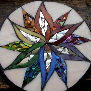 Well, it's a rainbow flower design. Each petal is a different color. Lovely.