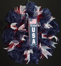 Notice that I posted one saying "Team USA" instead of a conventional USA wreath. That's because Team USA is an Olympic team while conventional USA decor can also be used for the 4th of July.