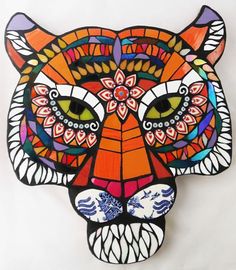 Well, I've never seen such an ornate tiger like that before. And in multiple colored stripes, too.