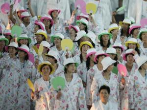 For God's sake, Japan, this is an Olympic opening ceremony, not an Easter parade! Seriously, get it right.
