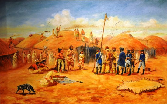 7 Corps of Discovery at a Knife River Village, Vernon W Erickson