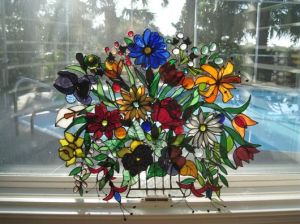 And you don't have worry about watering them or wilting after a few weeks. Because they're made of glass. But be careful around them, though.