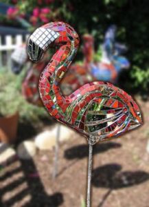 Yes, this is the a mosaic version of the tacky lawn decoration we know and love. Bet this was made in Florida.