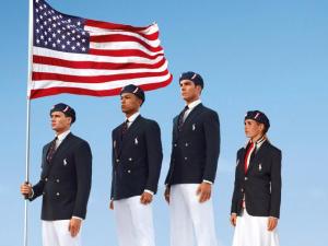 Now here are the infamous Ralph Lauren prep school uniforms they wouldn't shut up about. Doesn't really suit the US as a nation, does it?