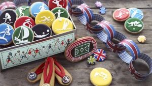 This one was also made for the 2012 London Olympic Games. And by professionals, no doubt. Like the sport silhouettes though.