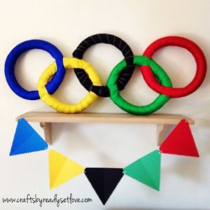 I guess this is for a party. Like how they had these rings interlock like the rings you see on the Olympic flag.