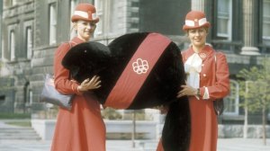 From SBNation: "This is supposed to be a beaver. Nietzsche's approximation of a beaver, maybe. They were in Canada and all they could think of was to slap a legless, toothless art-deco beaver onto the programs. I guess they're lucky they didn't wind up just going with their first idea, 'Syrupy, the Maple Syrup Bottle.'" And you thought the Montreal Canadien's mascot was bad enough for this city.