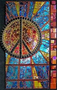 Well, This peace sign surely stands out. Like how it's emanated like the sun.