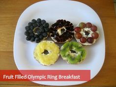 Well, these seem like a healthy way to start one's day. Of course, each one has a different color fruit.