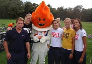 Think of him as if he was the Human Torch created for a children's show. Still, have to hand it to the Dutch to have a torch mascot, which is appropriate. But lame.