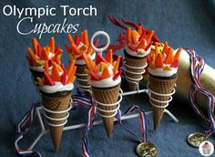 Unlike the ones I previously shown, these use a different cone and have candy flames. Not sure if that looks better or not.