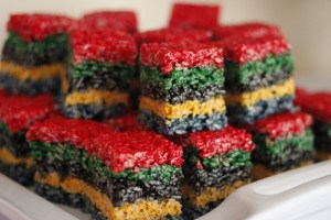 That's unique. Never seen treats like that before. Like the layers on them.