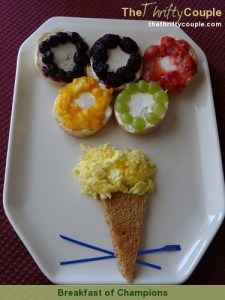 This one includes a torch and fruit bagels. Same egg flame though.