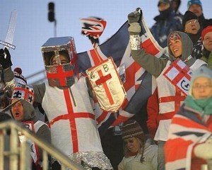 Reminds me so much of Monty Python and the Holy Grail. Must have something to do with the outfits.