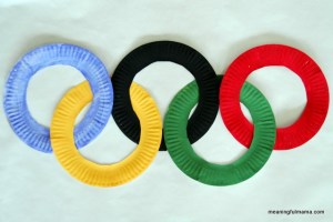 Large Olympic Rings Project Championship Worthy Olympic Craft Projects | The Lone Girl in a Crowd