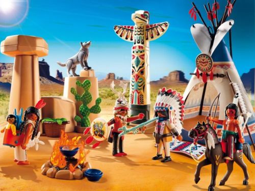 playmobil-native-american-camp-with-totem-pole-b253aa2d1e61f0e224ecb936cab349e2