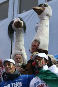 I'm not sure why they'd go with the ostrich heads. To me, that's just plain crazy.