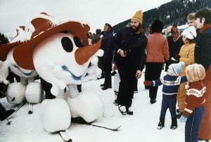 From SBNation: "Schneemann (fighter of the Night Man) is proof that even way back in 1976, the Olympic mascot design people didn't have a firm grasp on sanity. It's just a snowman head with arms and legs stuck onto it. The plush version is especially chilling. This is something that not even Calvin would make out of snow to annoy his father. I don't know what horrible sorcerer did this to you, Schneemann, but we will do our best to avenge you."