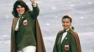 It's basically what you'd expect the Slytherin uniforms to look like had Harry Potter took place in the 1960s. Yeah, that bad.
