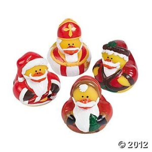 Notice there are 4 of them. That's because not every country uses the same Santa Claus.