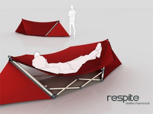 This is a tent that turns into a hammock whenever need be. It just needs to be flipped over from time to time.