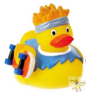 However, he must be totally quackers to ride his skateboard without wearing a helmet. Or anything to cover his joints.