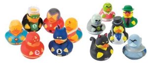 Guess most of the villain ducks are from Batman. As for the superhero ones, I can't seem to identify two of them.