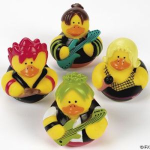 Also work as a 1980s hair band rubber duckies. Once again, I'd rather see ones for individual rock groups.