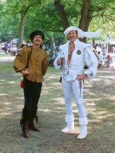 And I know one of these guys isn't wearing pants. Or are tights pants in Renaissance costumes? You can't be sure.