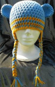 Bruins are bears, by the way. Just so you didn't know that. Yet, the light blue and yellow go very well with the bear ears.