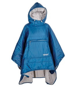 It's part blanket and part poncho. And unlike the snuggie, it was made for the great outdoors in all kinds of weather.