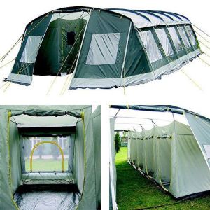 This is a 10 room tent as you can see inside. So it's perfect for scouting trips to a degree.