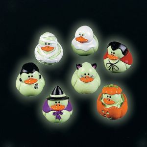 These ducks even glow in the dark to be extra spooky. Kind of eerie isn't it?