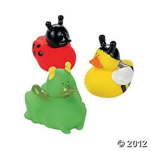 These include a ladybug, bee, and a grasshopper, apparently. Then again, I'm not really sure what the green duck is supposed to be.