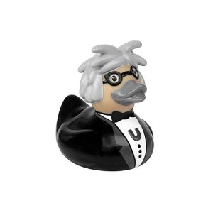 He may not care much of his hair style. But he sure has the brains. And the suit, too.