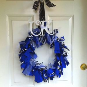 Haven't had anything from the University of Kentucky on here yet. Still, this one has stripes as well as whimsical font to go with it.