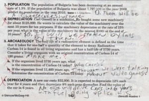 Man, this kid is a real smart ass. And seems to get a lot of answers wrong in the process.