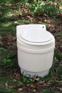 Sure it may not flush but at least it's not a port a potty. However, shitting in the woods in this doesn't give you much privacy.
