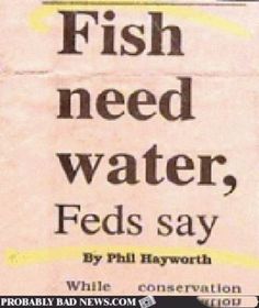 We've known that forever. Because fish are practically swimming in it. This is not news.