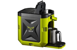 Well, this seems quite convenient. Just make coffee in this box and all is fine. Not sure if it comes with its own cup.