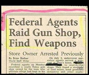 Couldn't they just say the Feds raided a gun shop. You don't have to be more specific.