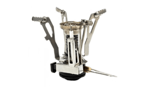 And I mean light. Since it barely resembles a stove. Just a very sophisticated bunsen burner from an advanced chemistry class.