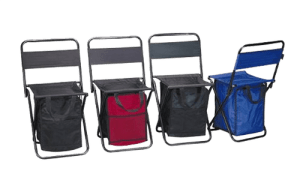 These are folding cooler bag chairs. Great for camping and other activities. If you value your access to drinks over the comfort of your seat.