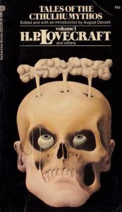 Seriously, we all should know that Cthulhu is more of a menacing sea creature than anything. Why they put a skull, is anyone's guess.