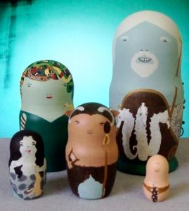 This mostly consist of mythological creatures. Not sure who or what that guy in the loin cloth is supposed to be.