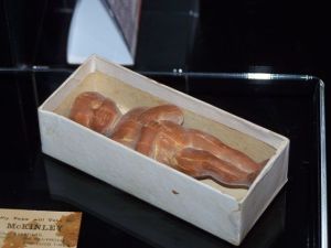 Yes, they had campaign swag back in 1896. Don't understand why McKinley supporters would sell this because it looks really creepy.